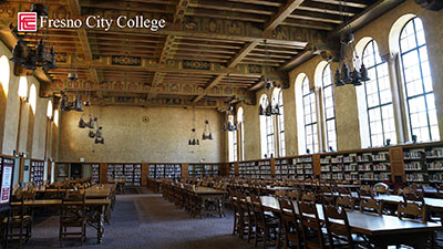 Photo of the library reference room