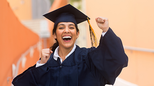 Happy graduate