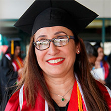 woman smiling 